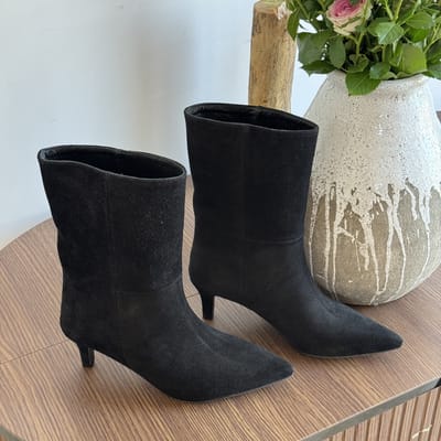 Ботильоны Toddy зима черные замша