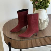 Ботильоны Toddy зима бордо замша