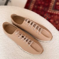 Кеды Hazel бежевые гладкие